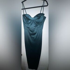 Elegant dress, Corset like top.